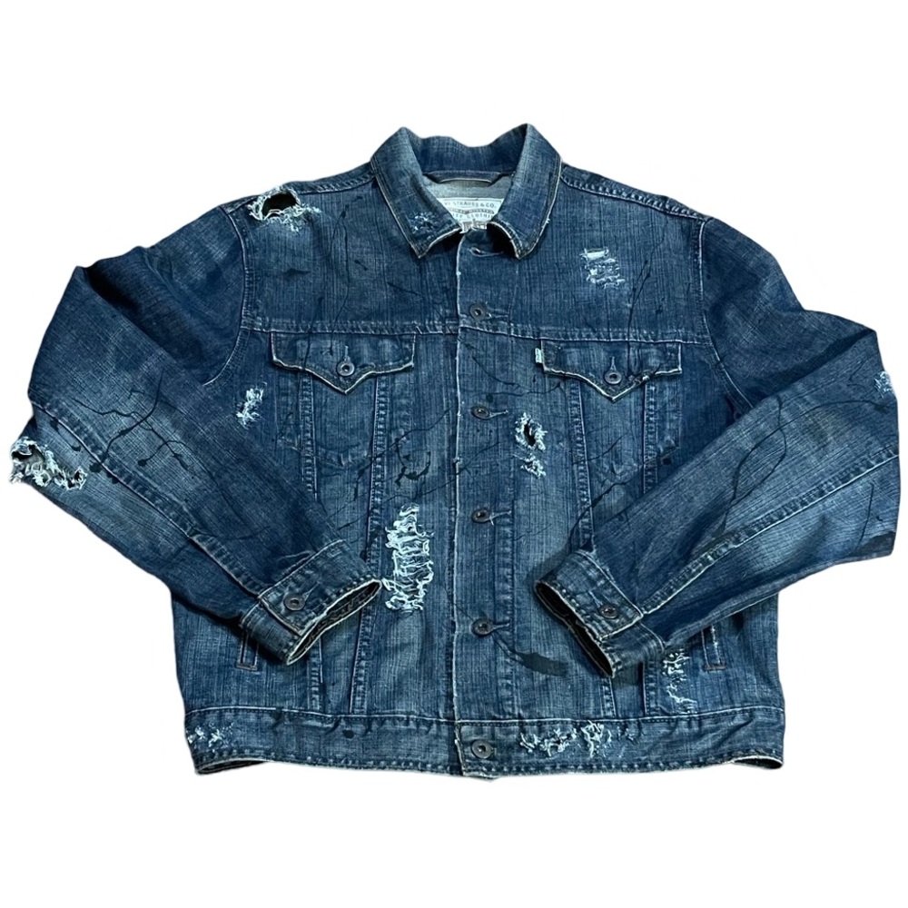 Levi's Demin Trucker Jacket - Custom Wear Marks